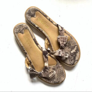 Sesto Meucci snakeskin print sandal size 9